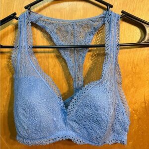 Victoria's Secret Light Blue Lace Bralette